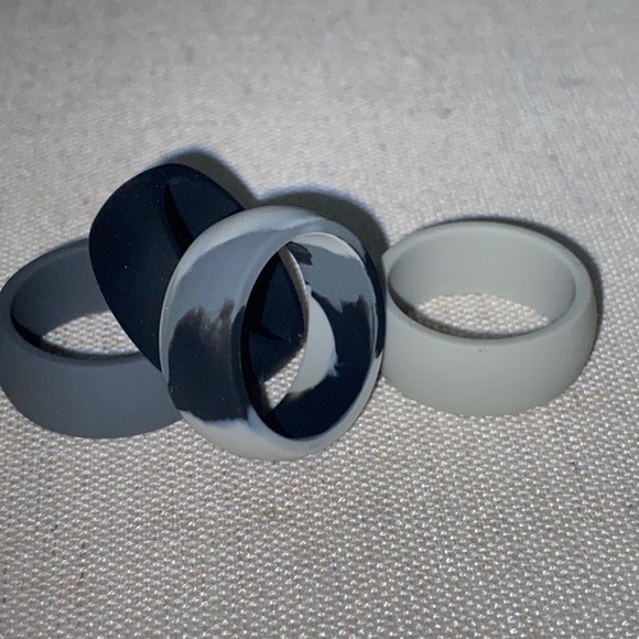 Set of 4 silicone rings size 9 - Picture 1 of 3